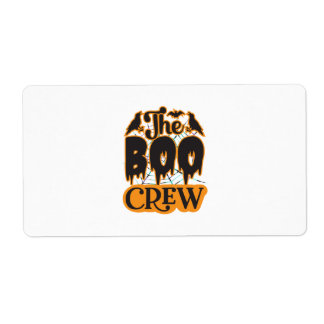 Etiqueta Halloween A Tripulação Do Boo