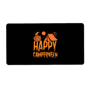Etiqueta Halloween Camper Nature
