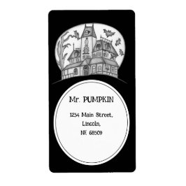 Etiqueta Halloween, Casa Assombrada e Morcegos