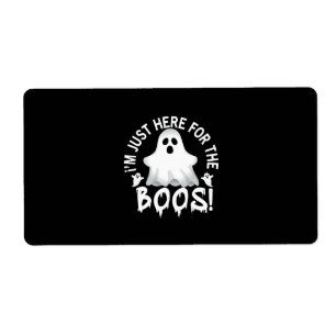 Etiqueta Halloween Estou Aqui Para O Aniversário Do Boos