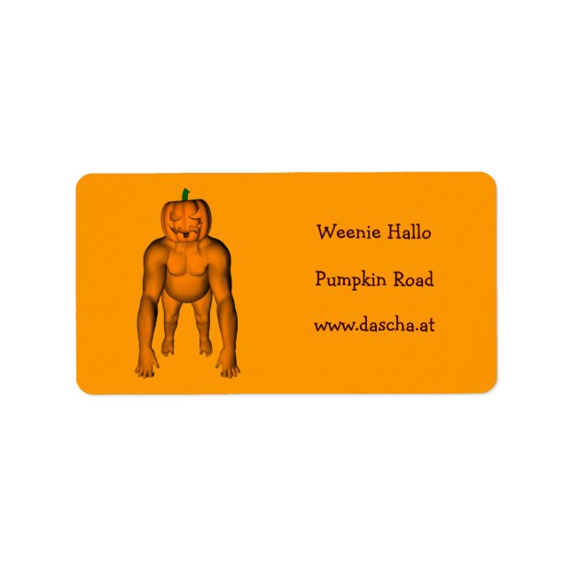 Etiqueta Halloween Gorilla (Frente)