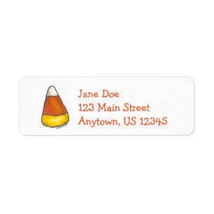 Etiqueta Halloween or Thanksgiving Candy Corn Labels