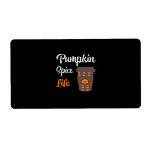 Etiqueta Halloween Pumpkin Spice Life Aniversário