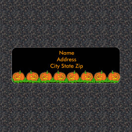 Etiqueta Halloween Pumpkins