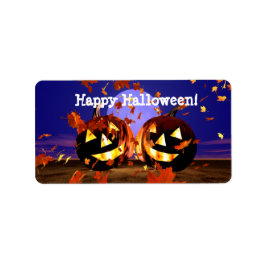 Etiqueta Halloween Pumpkins Brincando