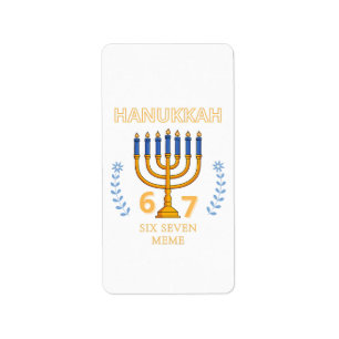 Etiqueta Hanukkah 67 Seis Sete Meme