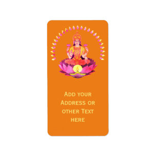 Etiqueta Happy Diwali - Deepalavi Lakshmi Goddese 1