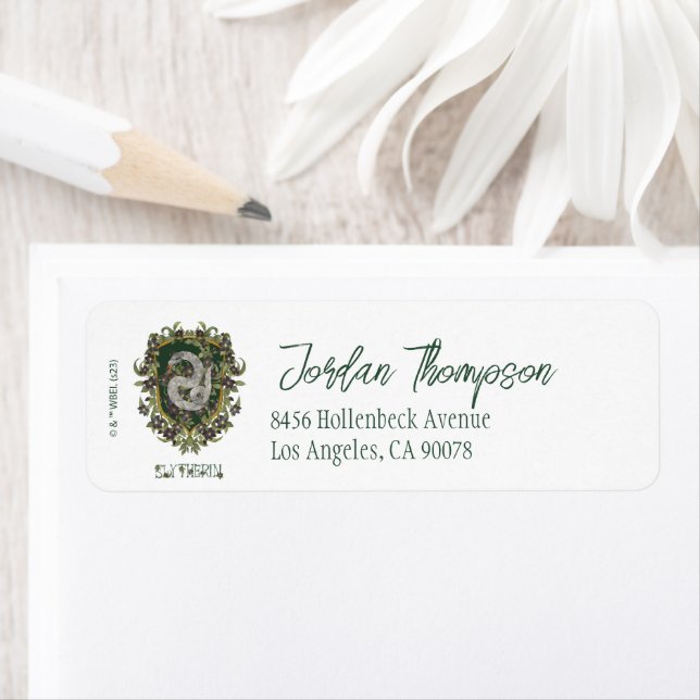 Etiqueta HARRY POTTER™ | Brasão SLYTHERIN™ (Insitu)