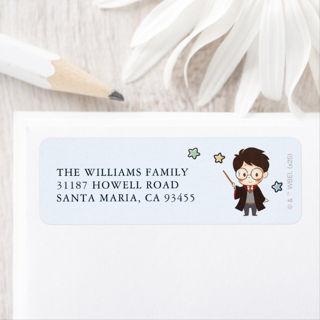 Etiqueta HARRY POTTER™ e Hogwarts Aniversário (Insitu)