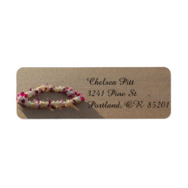 Etiqueta Hawaiian Lei Beach Address Labels