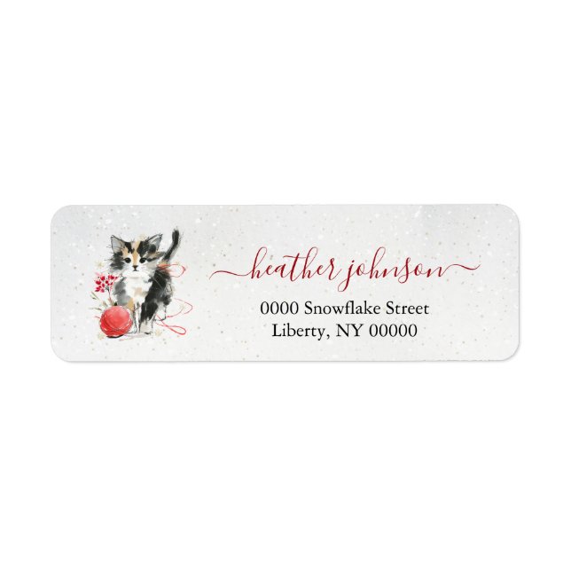 Etiqueta Hearthlight Notes Inverno Kit Cozy Kitten Personal (Frente)