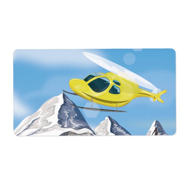 Etiqueta Helicóptero de Emergência (Frente)