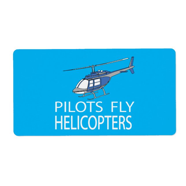 Etiqueta Helicópteros pilotos (Frente)