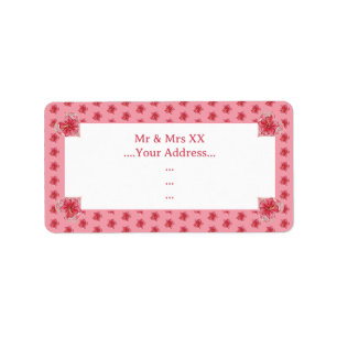 Etiqueta Hibiscus e rendas RED