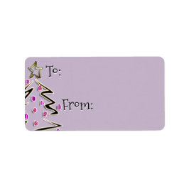 Etiqueta Hip Holidaze To-From - Lavanda Fog