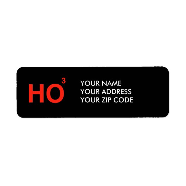 ETIQUETA HO HO (Frente)