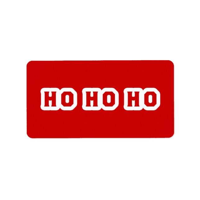 ETIQUETA HO HO (Frente)