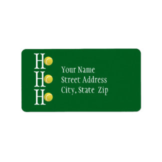Etiqueta HO-HO-HO - personalized address label