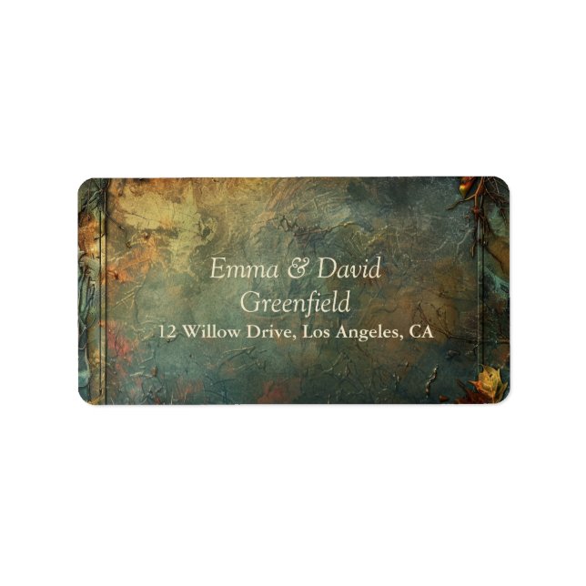 Etiqueta Hobbiton Haven Wedding (Frente)