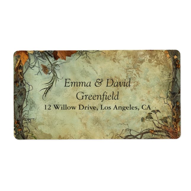 Etiqueta Hobbiton Haven Wedding (Frente)