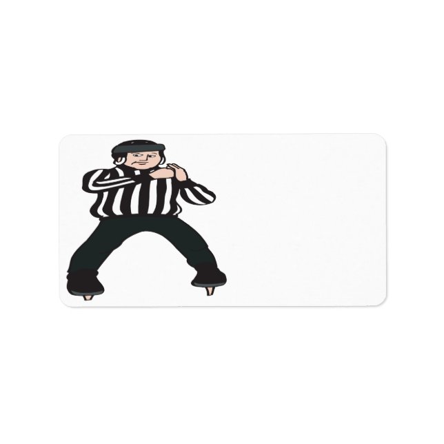 Etiqueta Hockey Referee (Frente)
