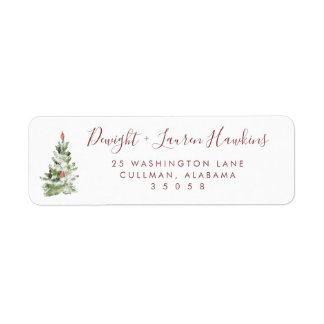 Etiqueta Holiday | Return Address Label