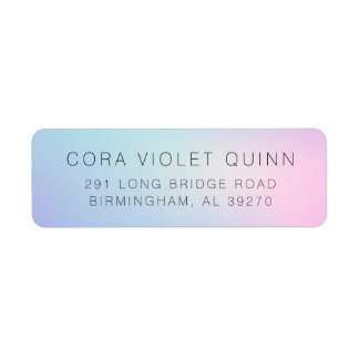 Etiqueta Holographic Ombre