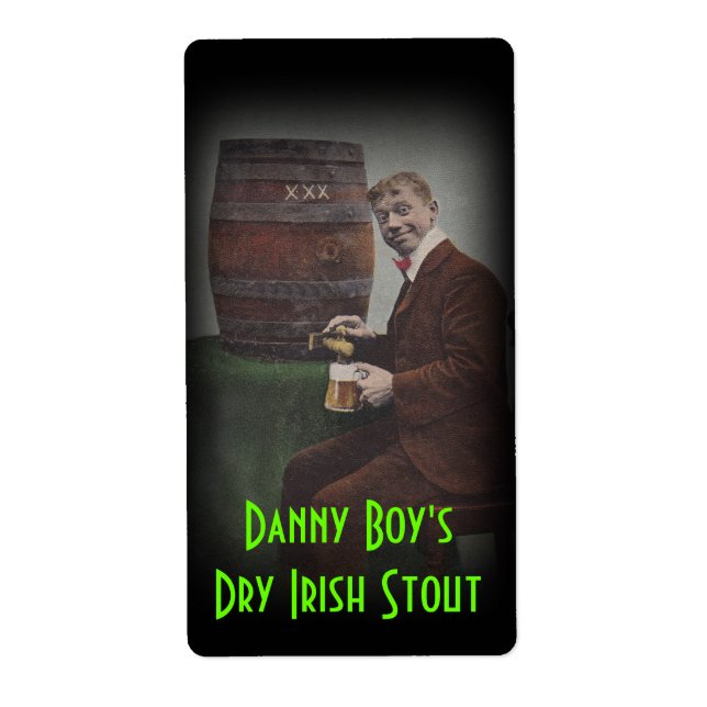 Etiqueta Homebrewing Beer Label Danny Boy's Irish Stout (Frente)