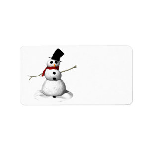 Etiqueta Homem da neve
