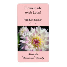 Homemade com Rótulos de presentes de amor de famíl