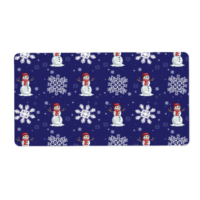 Etiqueta Homens nevado (Frente)