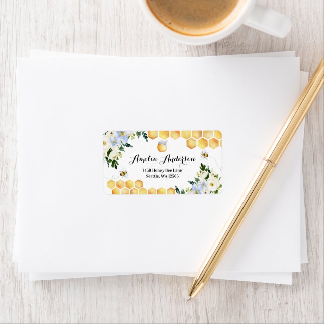 Etiqueta Honey Bee Address Labels (Insitu)