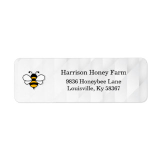 Etiqueta Honey Business Return Address Label
