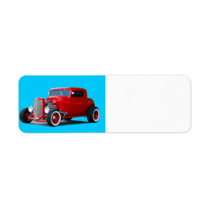 Etiqueta hot rod clássico