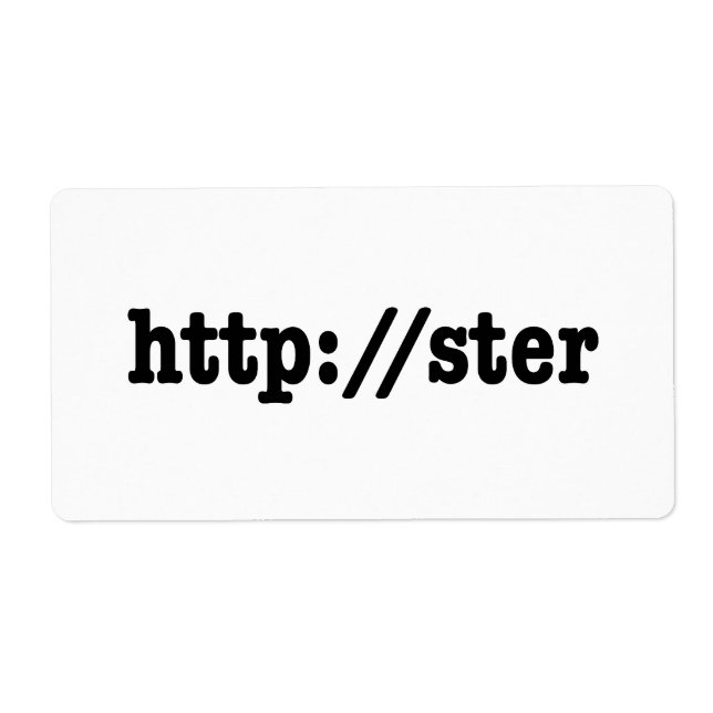 Etiqueta http://ster / código html (Frente)
