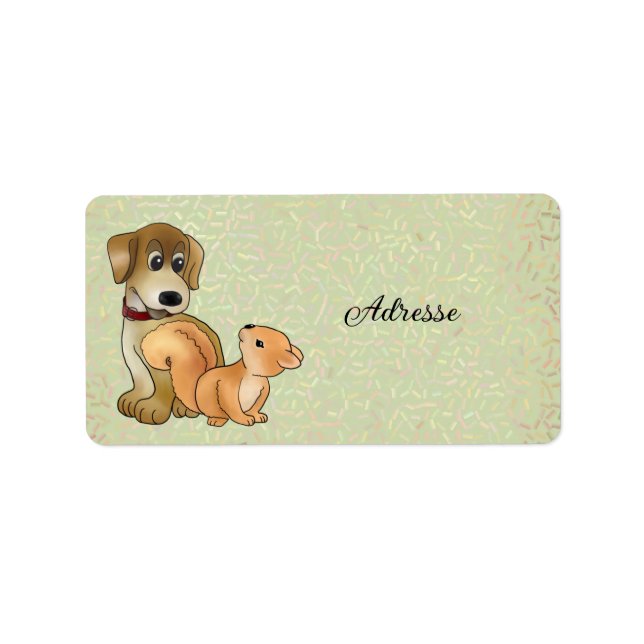 Etiqueta Hund Eichhörnchen (Frente)