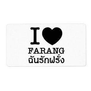 Etiqueta I Black Heart (Love) Farang