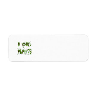 Etiqueta I Dig Plantas Gardener Slogan