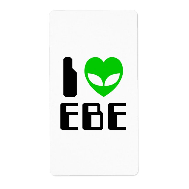 Etiqueta I EBE Alienígena (Frente)