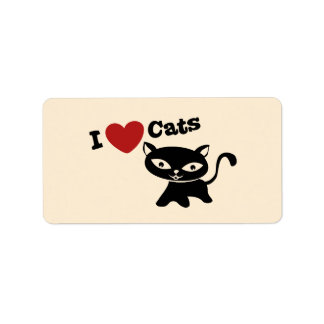 Etiqueta I Love Cat
