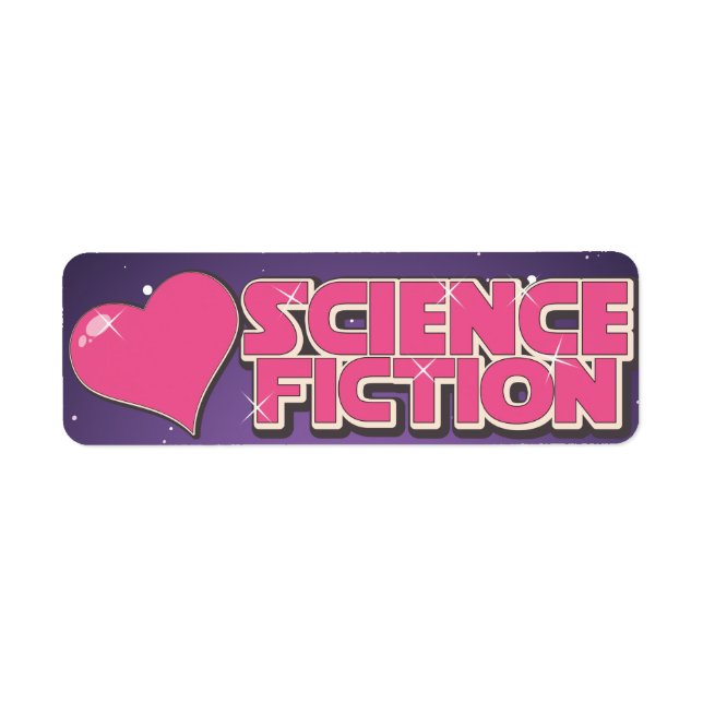 Etiqueta I Love Science fiction (Frente)