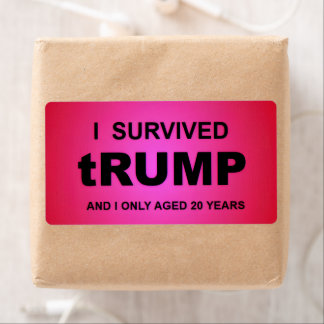 Etiqueta I Survived tRUMP 