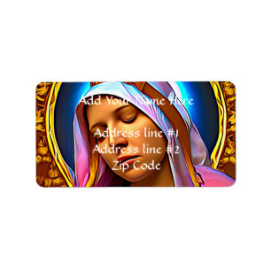 Etiqueta IA Art da Virgem Abençoada Maria