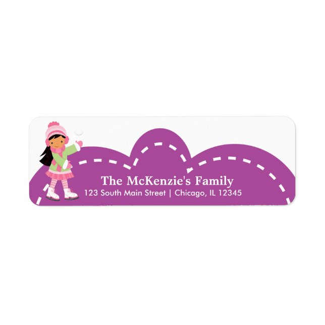 Etiqueta Ice Skating (Frente)