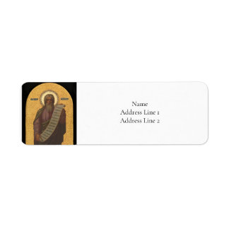 Etiqueta Ícone Cristão Isaiah Orthodox
