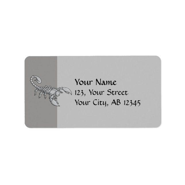 Etiqueta Ícone Scorpion (Frente)