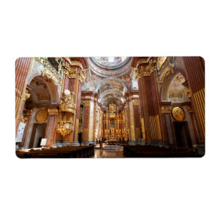 Etiqueta Igreja de Abbey Melk, Baixa Áustria