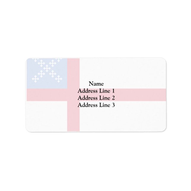 Etiqueta Igreja Episcopal Americana, religiosa (Frente)