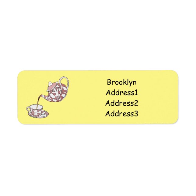 Etiqueta Ilustração de desenho animado de configuração de g (Frente)