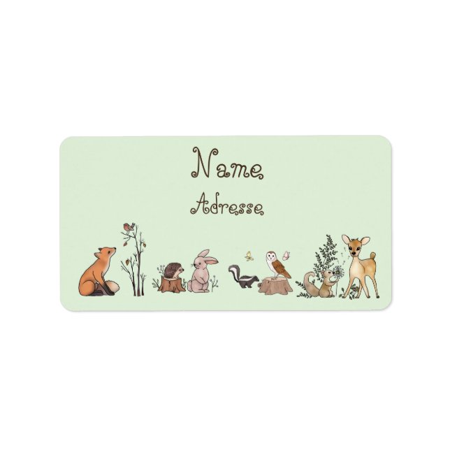 Etiqueta Im Wald (Frente)